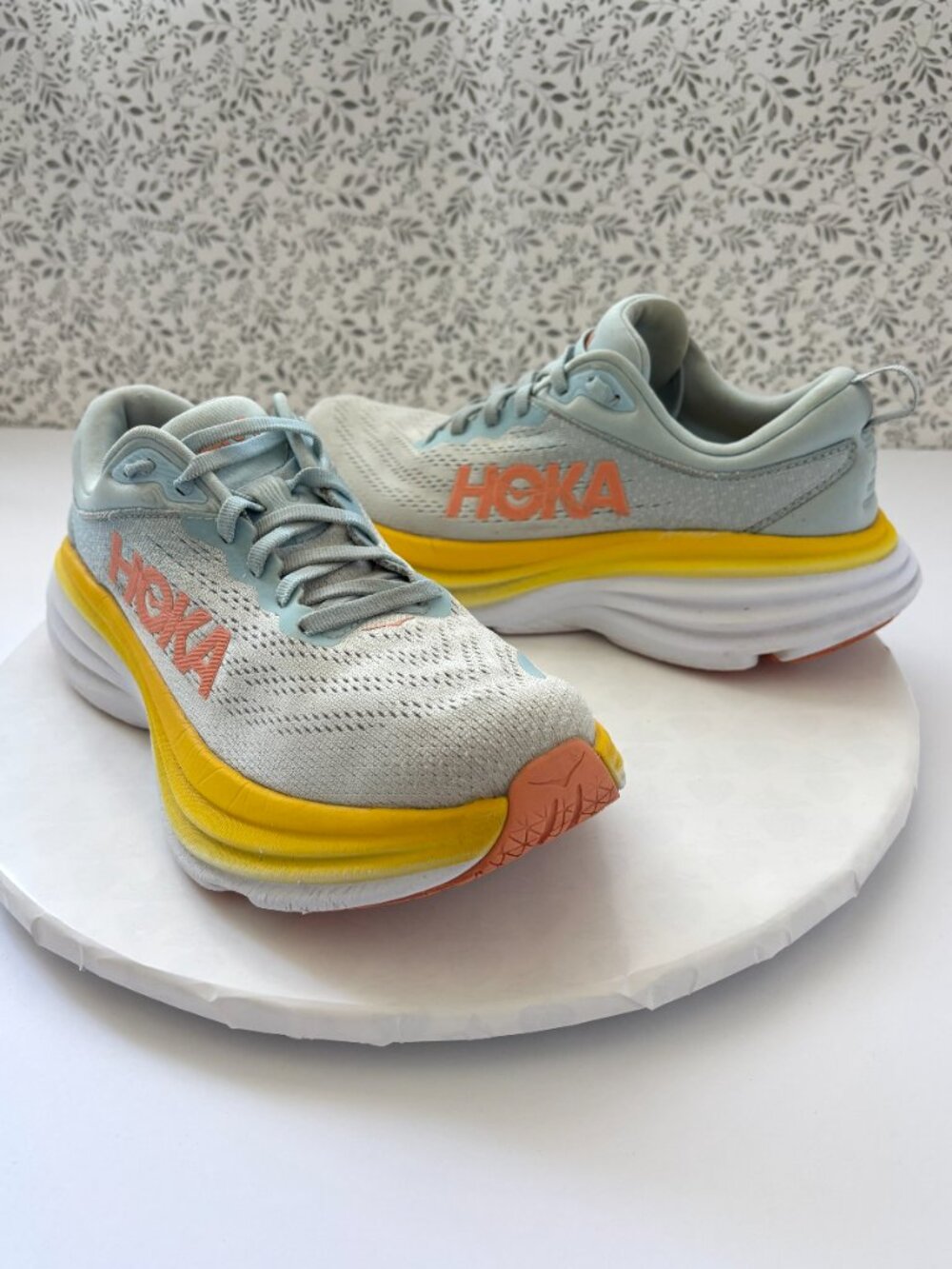 HOKA Bondi 8 Women’s 7.5B Summer Song Country Air Running Shoes 1127952 - Picture 11 of 12